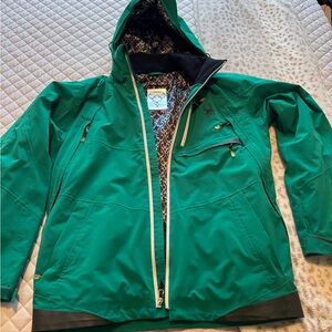 Spyder Black and Silver Patterned Jacket